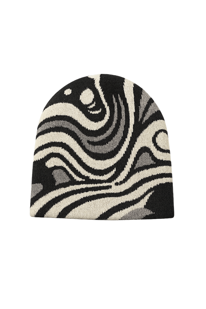 Monochrome Flow Beanie